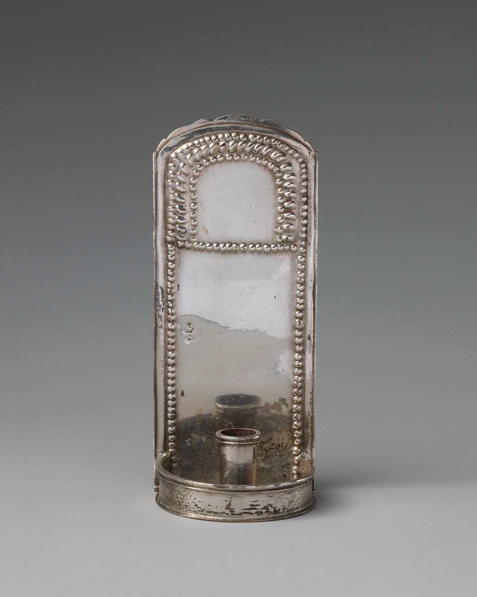 Miniature wall bracket, David Clayton (British, active 1689), Silver, British, London