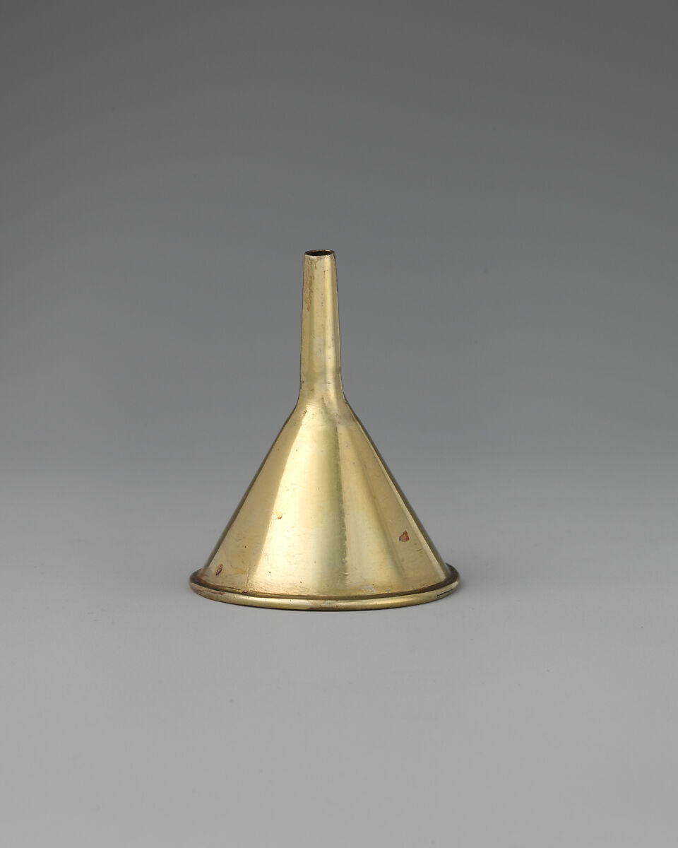 Miniature funnel, Gilded silver, French 