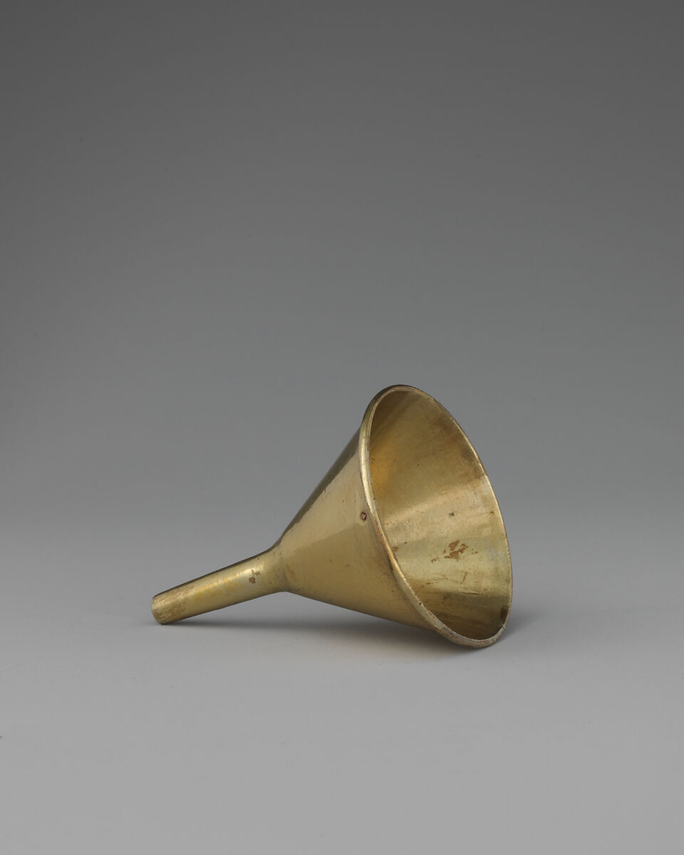 Miniature funnel, Gilded silver, French