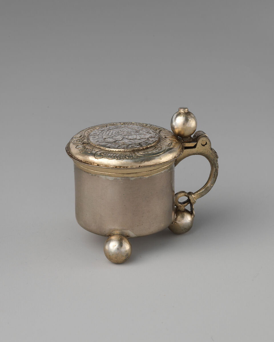 Miniature tankard, Silver, gilt, possibly Norwegian 