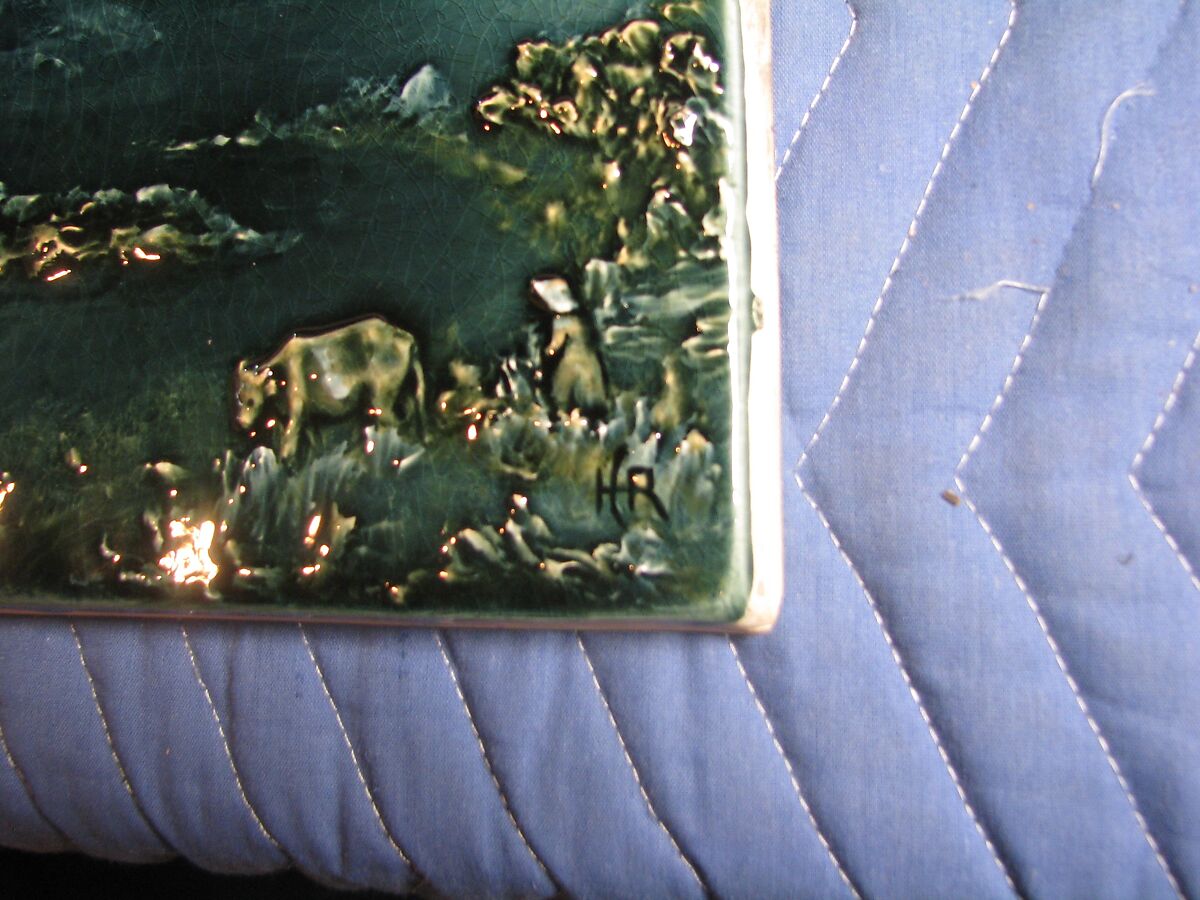 Tile, Chelsea Keramic Art Works (1872–1889), Earthenware, American