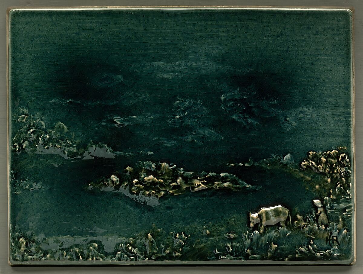 Tile, Chelsea Keramic Art Works (1872–1889), Earthenware, American 
