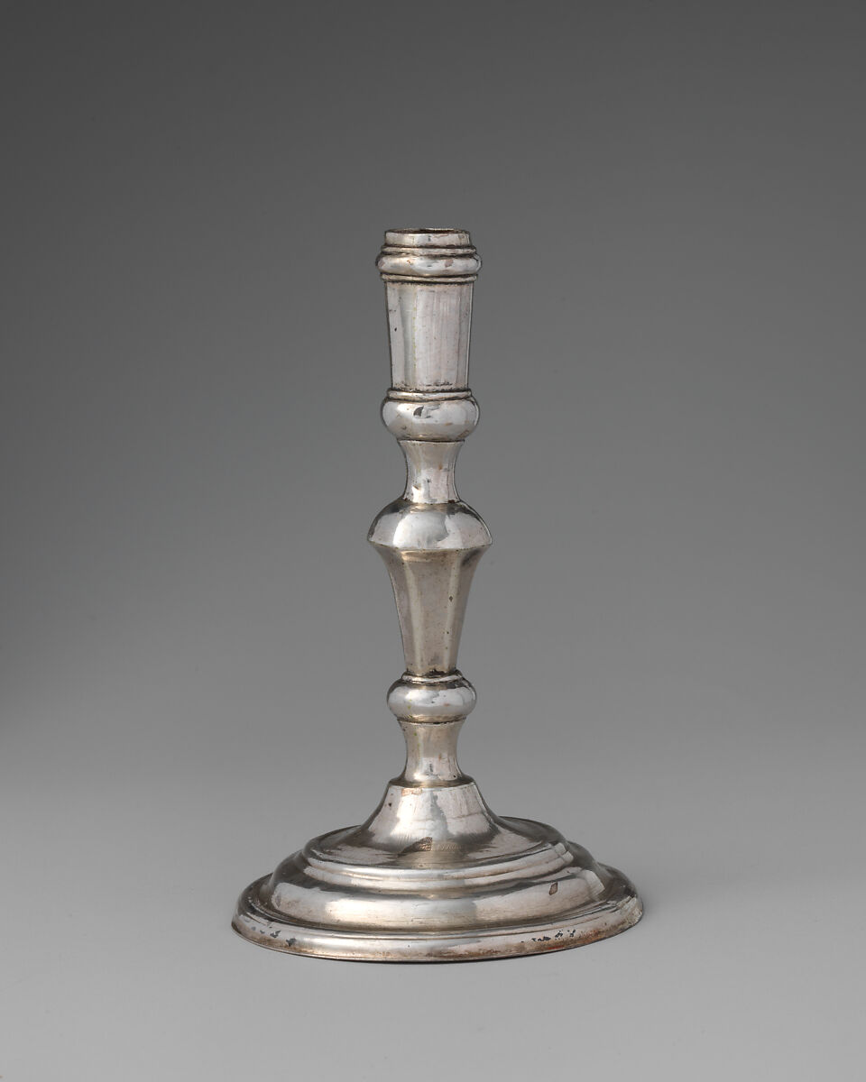 Miniature candlestick, Silver, British 