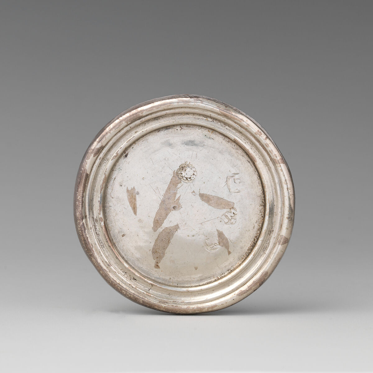 Miniature tray, I. M. (active London, early-mid 18th century), Silver, British, London 