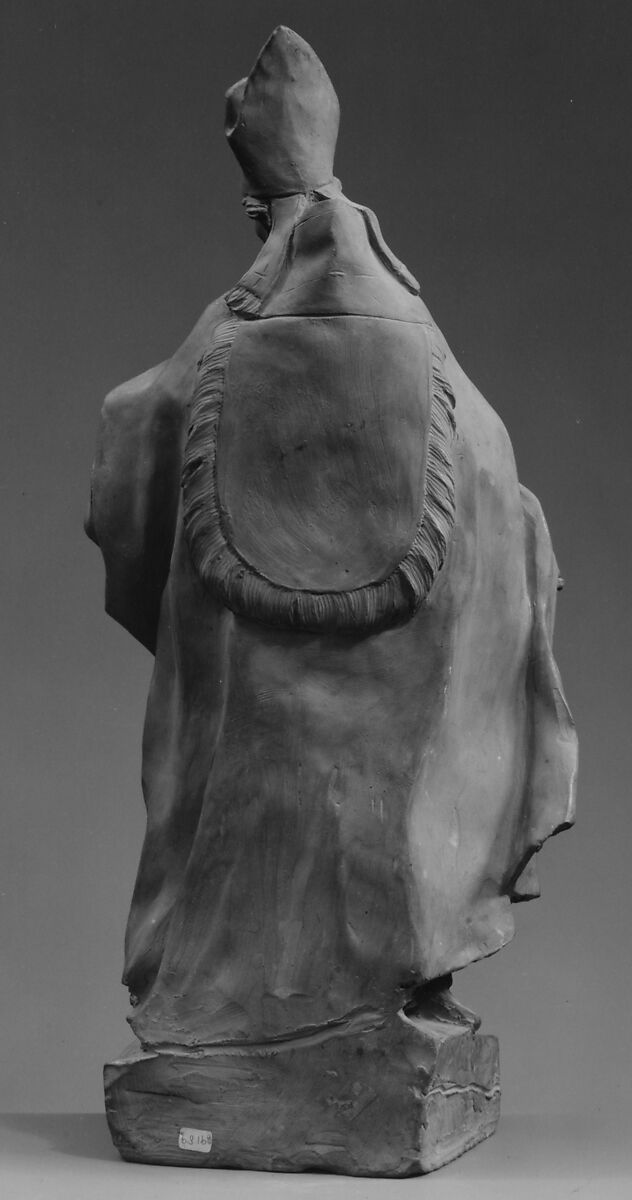 Bishop Saint, Attributed to Pierre Legros II (Italian (born France), Paris 1666–1719 Rome), Terracotta, Italian, Rome