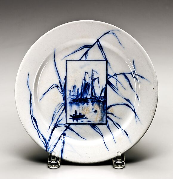 Plate, M. Louise McLaughlin (American, Cincinnati, Ohio 1847–1939 Cincinnati, Ohio), Ironstone, American 