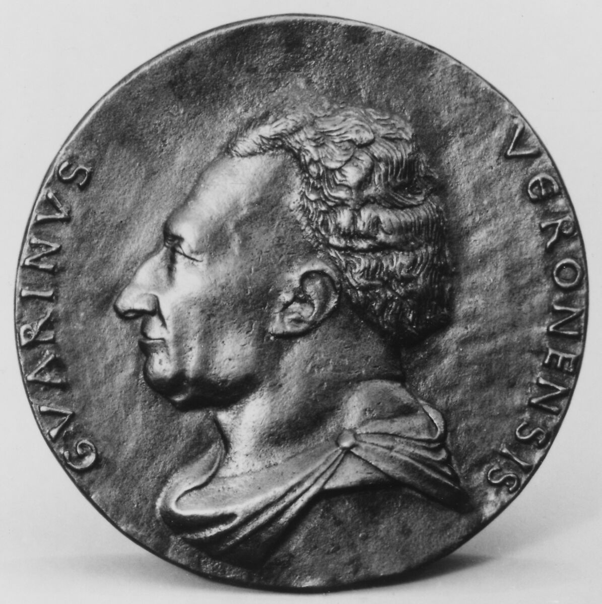 Guarino da Verona, Humanist, Medalist: Matteo de&#39; Pasti (Italian, Verona ca. 1420–after 1467 Rimini), Bronze, Italian, Verona 