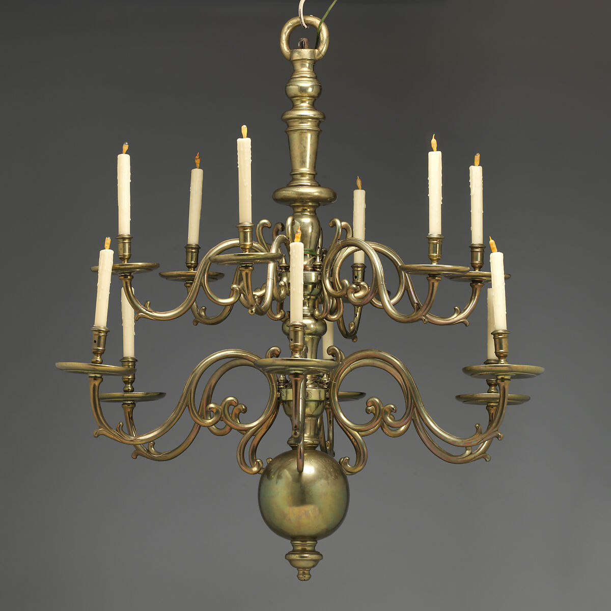 Church chandelier, Brass, Dutch 