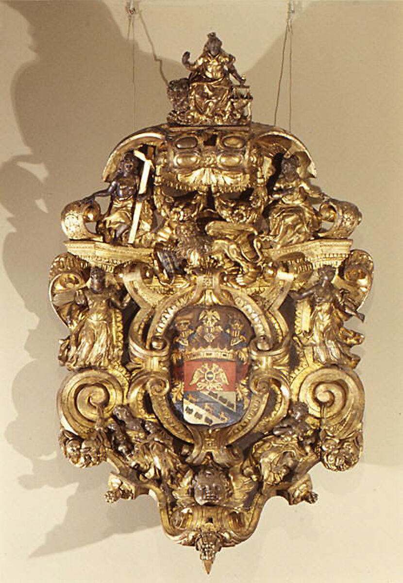 The Barbarigo Armorial, Wood, gilded and polychromed, Italian, Venice 