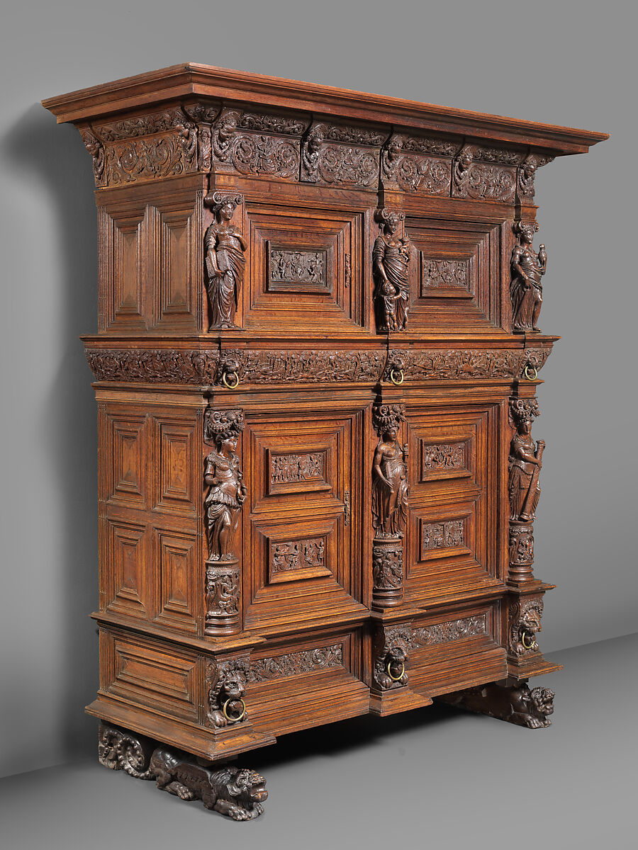 Cupboard (Beeldenkast), Oak, Dutch, Amsterdam