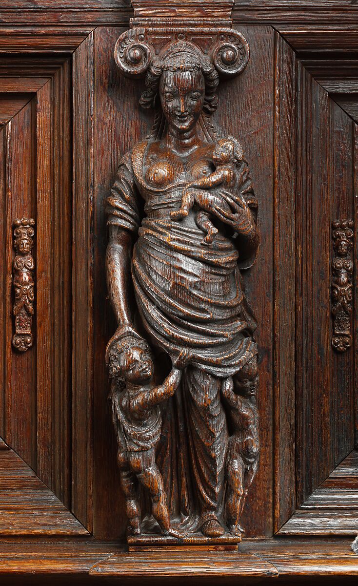 Cupboard (Beeldenkast), Oak, Dutch, Amsterdam