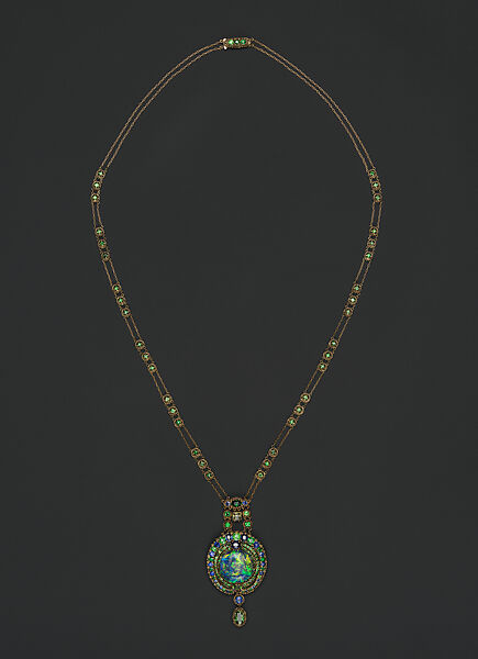 tiffany garnet necklace