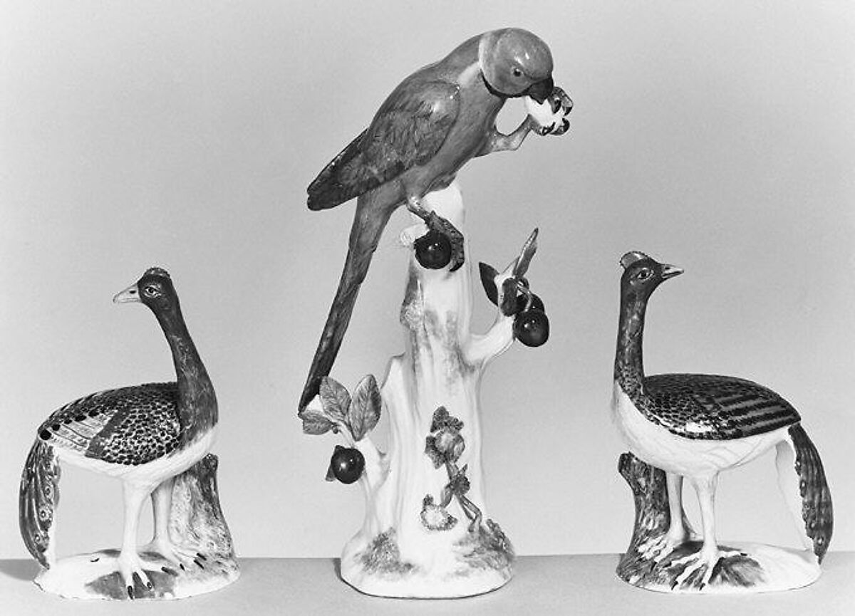 Parrot, Meissen Manufactory (German, 1710–present), Hard-paste porcelain, German, Meissen 