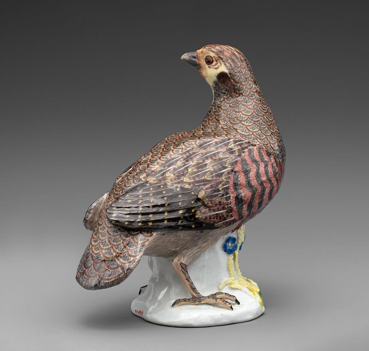 Partridge (one of a pair), Meissen Manufactory (German, 1710–present), Hard-paste porcelain, German, Meissen