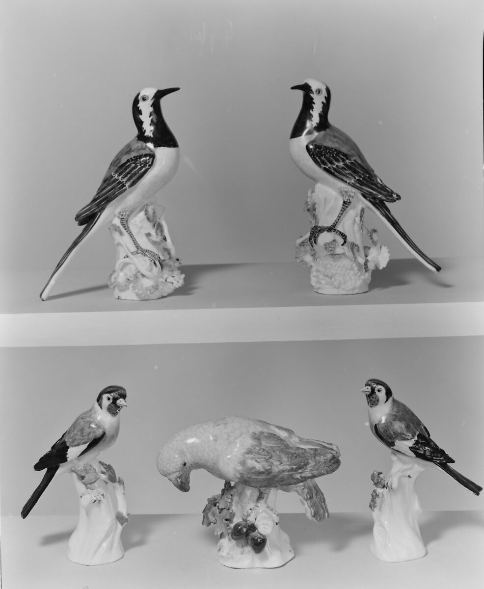 Wagtail (one of a pair), Meissen Manufactory (German, 1710–present), Hard-paste porcelain, German, Meissen 