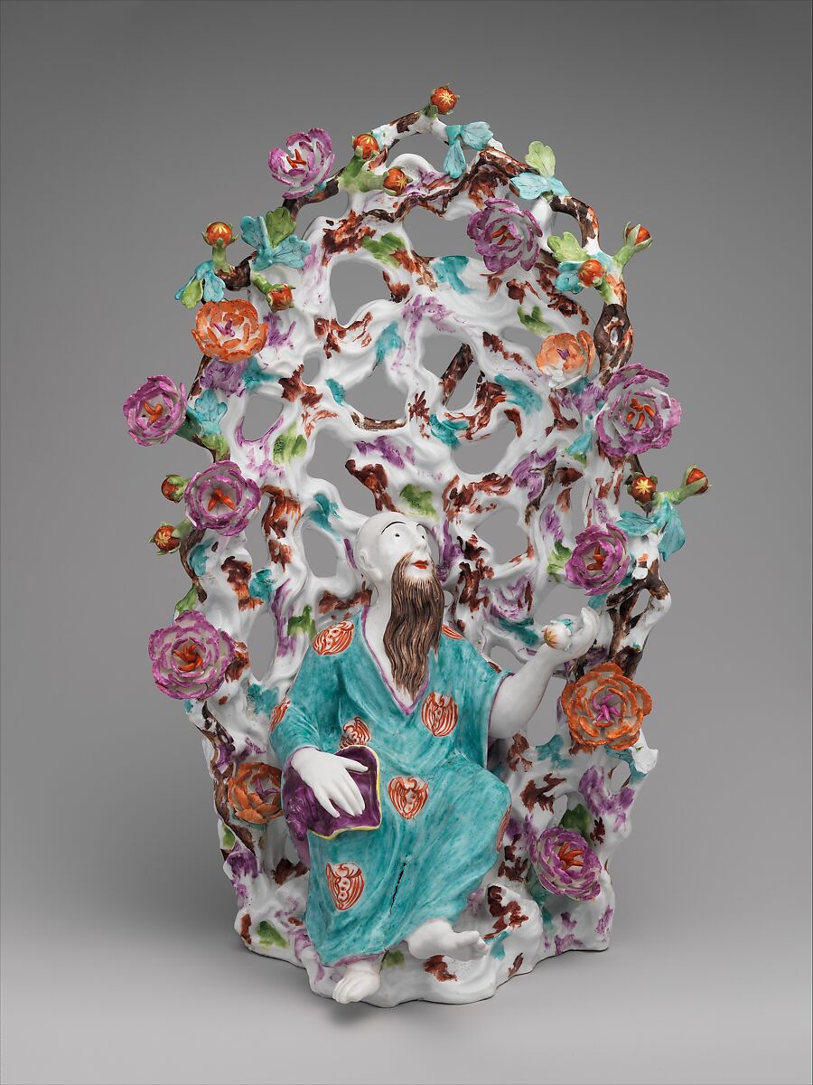 Chinese man in an arbor, Meissen Manufactory (German, 1710–present), Hard-paste porcelain, German, Meissen 