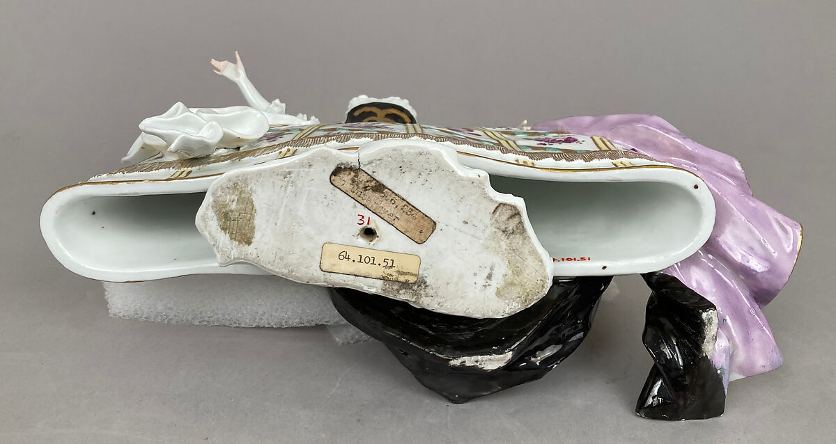 Theater figure, Meissen Manufactory (German, 1710–present), Hard-paste porcelain, German, Meissen