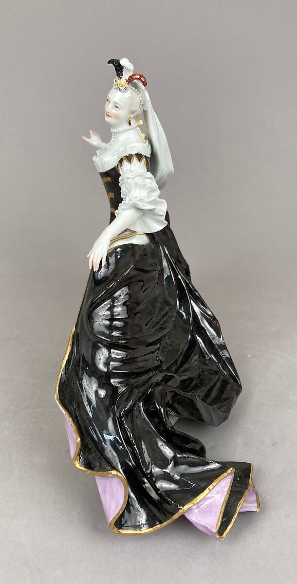 Theater figure, Meissen Manufactory (German, 1710–present), Hard-paste porcelain, German, Meissen