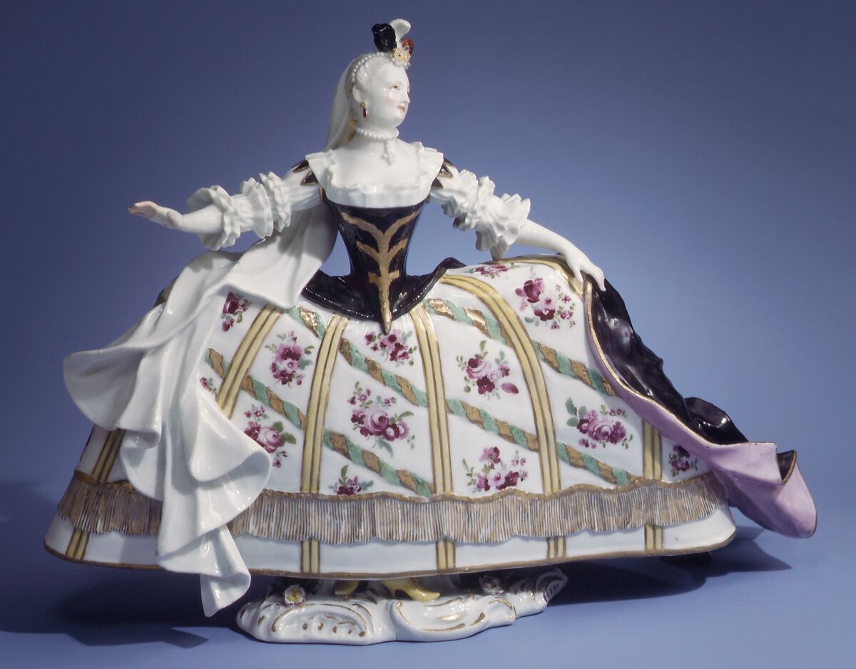 Theater figure, Meissen Manufactory (German, 1710–present), Hard-paste porcelain, German, Meissen 