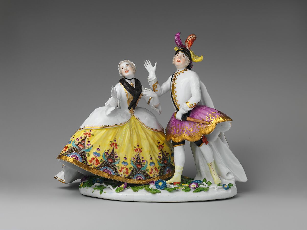 Two Opera Singers, Meissen Manufactory  German, Hard-paste porcelain, German, Meissen