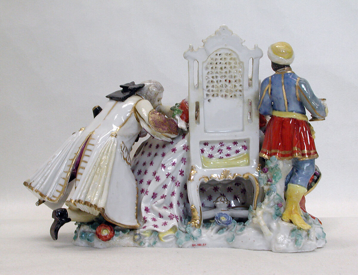 The Handkiss, Meissen Manufactory (German, 1710–present), Hard-paste porcelain, German, Meissen