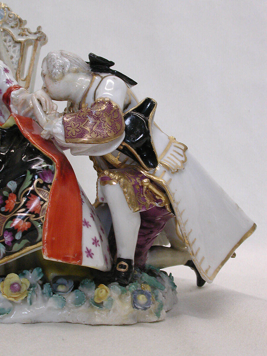 The Handkiss, Meissen Manufactory (German, 1710–present), Hard-paste porcelain, German, Meissen