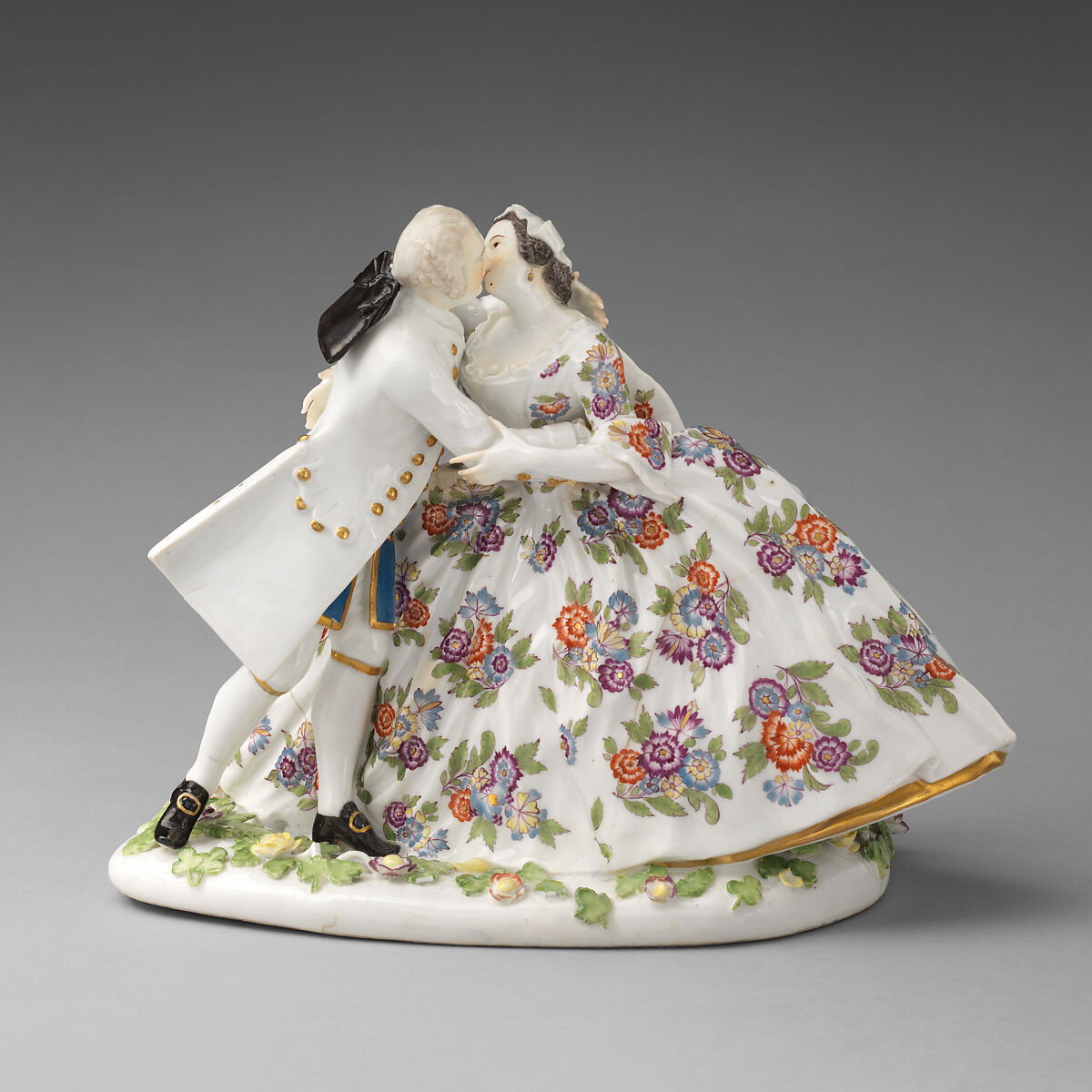 The Kiss, Meissen Manufactory (German, 1710–present), Hard-paste porcelain, German, Meissen 