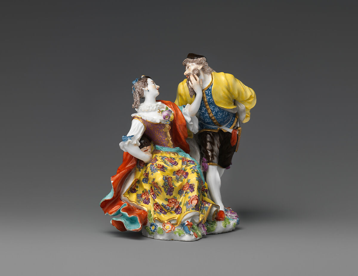 Columbine and Pantaloon, Meissen Manufactory (German, 1710–present), Hard-paste porcelain, German, Meissen