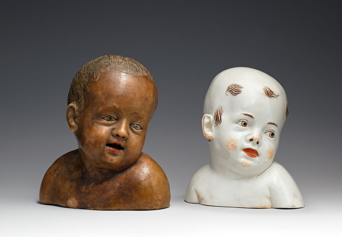 Wax model for the bust of a child, Meissen Manufactory (German, 1710–present), Wax, German, Meissen