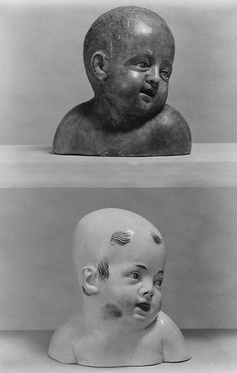 Wax model for the bust of a child, Meissen Manufactory (German, 1710–present), Wax, German, Meissen 