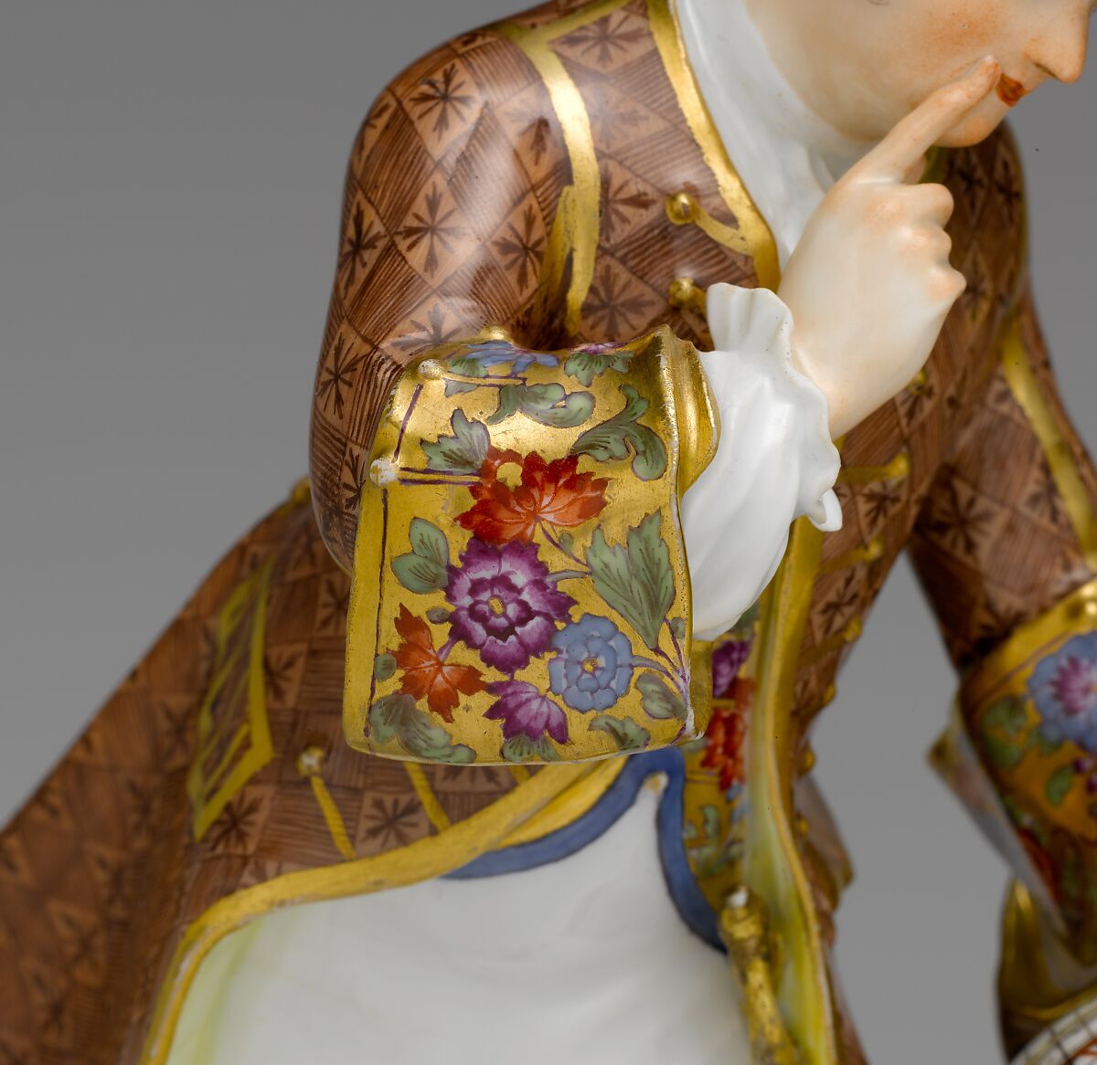Two Freemasons, Meissen Manufactory (German, 1710–present), Hard-paste porcelain decorated in polychrome enamels, gold, German, Meissen