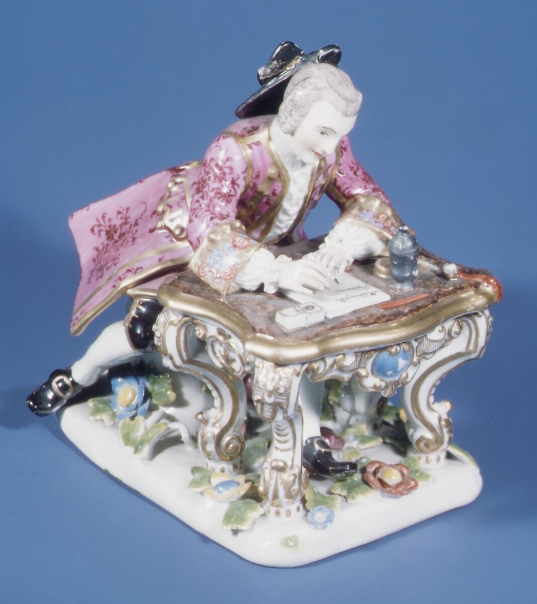 Letter writer, Meissen Manufactory (German, 1710–present), Hard-paste porcelain, German, Meissen 