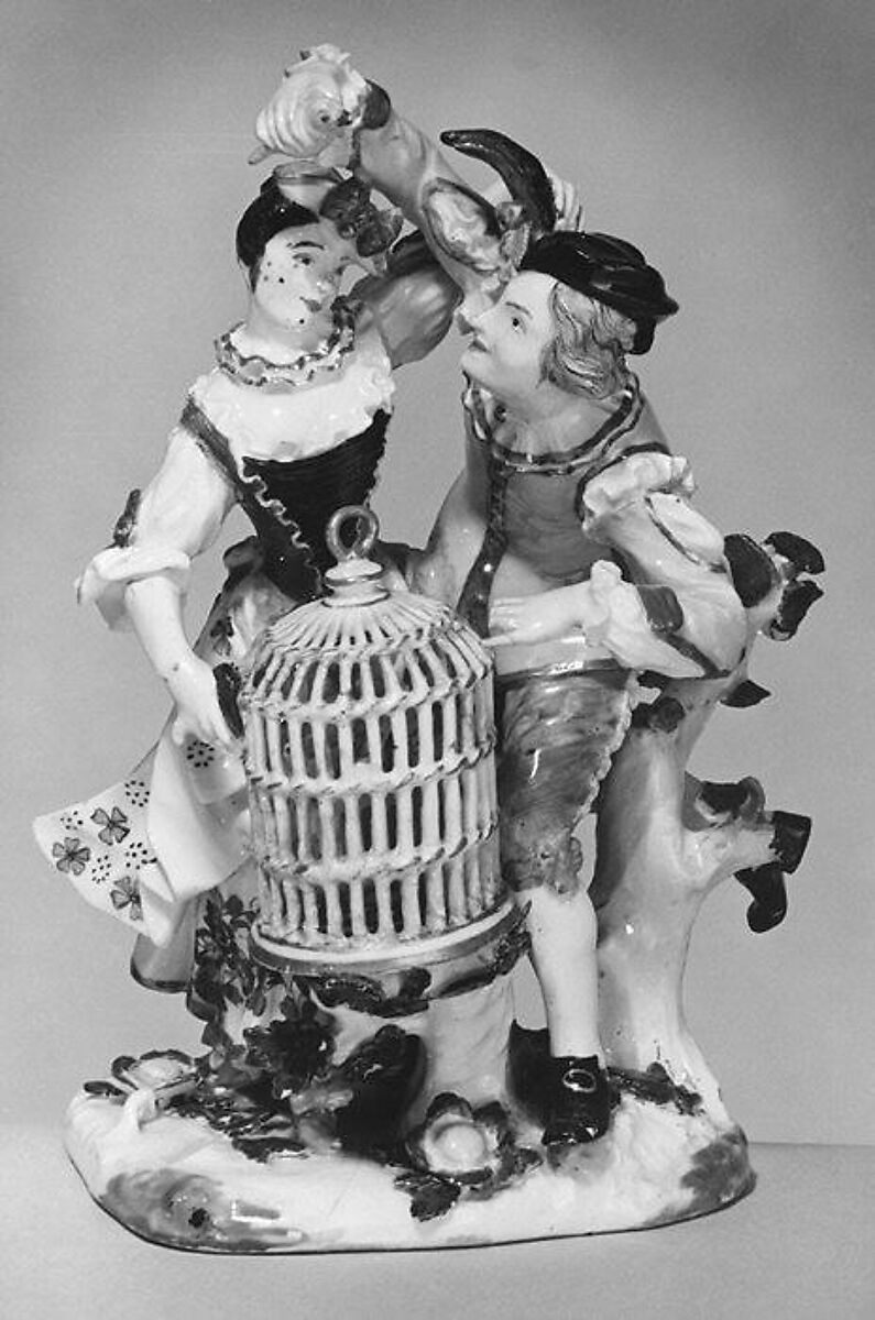 Harlequin and Columbine, Meissen Manufactory (German, 1710–present), Hard-paste porcelain, German, Meissen 