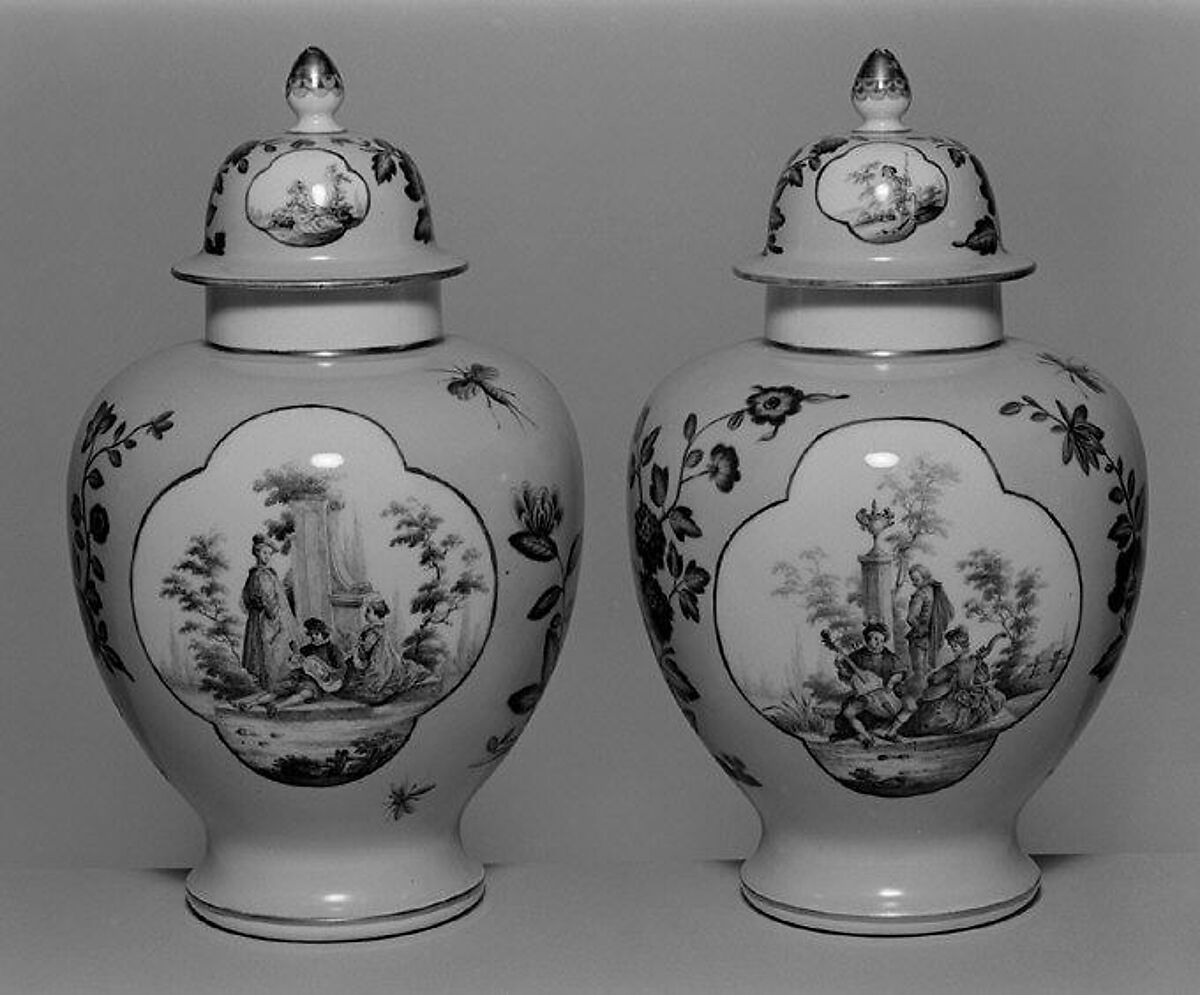 Vase (one of a pair), Meissen Manufactory (German, 1710–present), Hard-paste porcelain, German, Meissen 