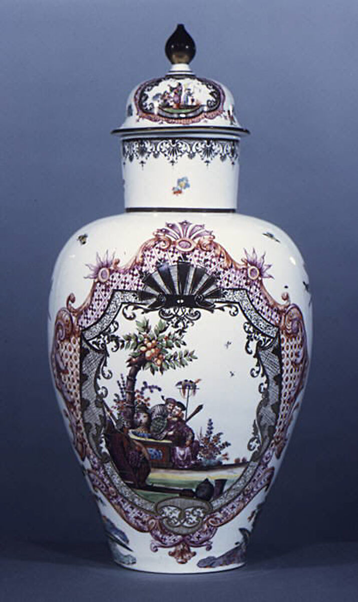 Vase (part of a set), Meissen Manufactory (German, 1710–present), Hard-paste porcelain, German, Meissen 