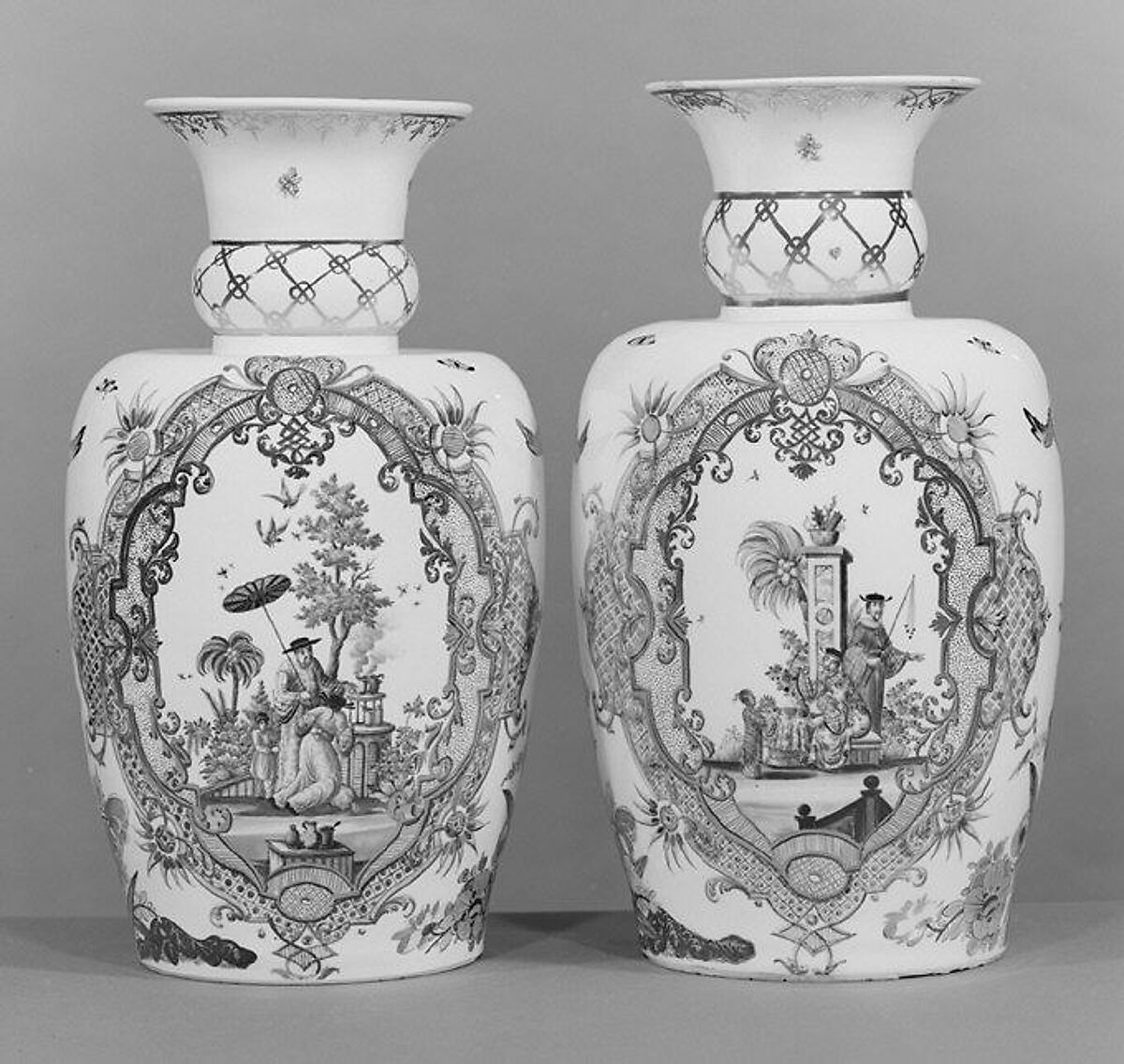 Vase (part of a set), Meissen Manufactory (German, 1710–present), Hard-paste porcelain, German, Meissen