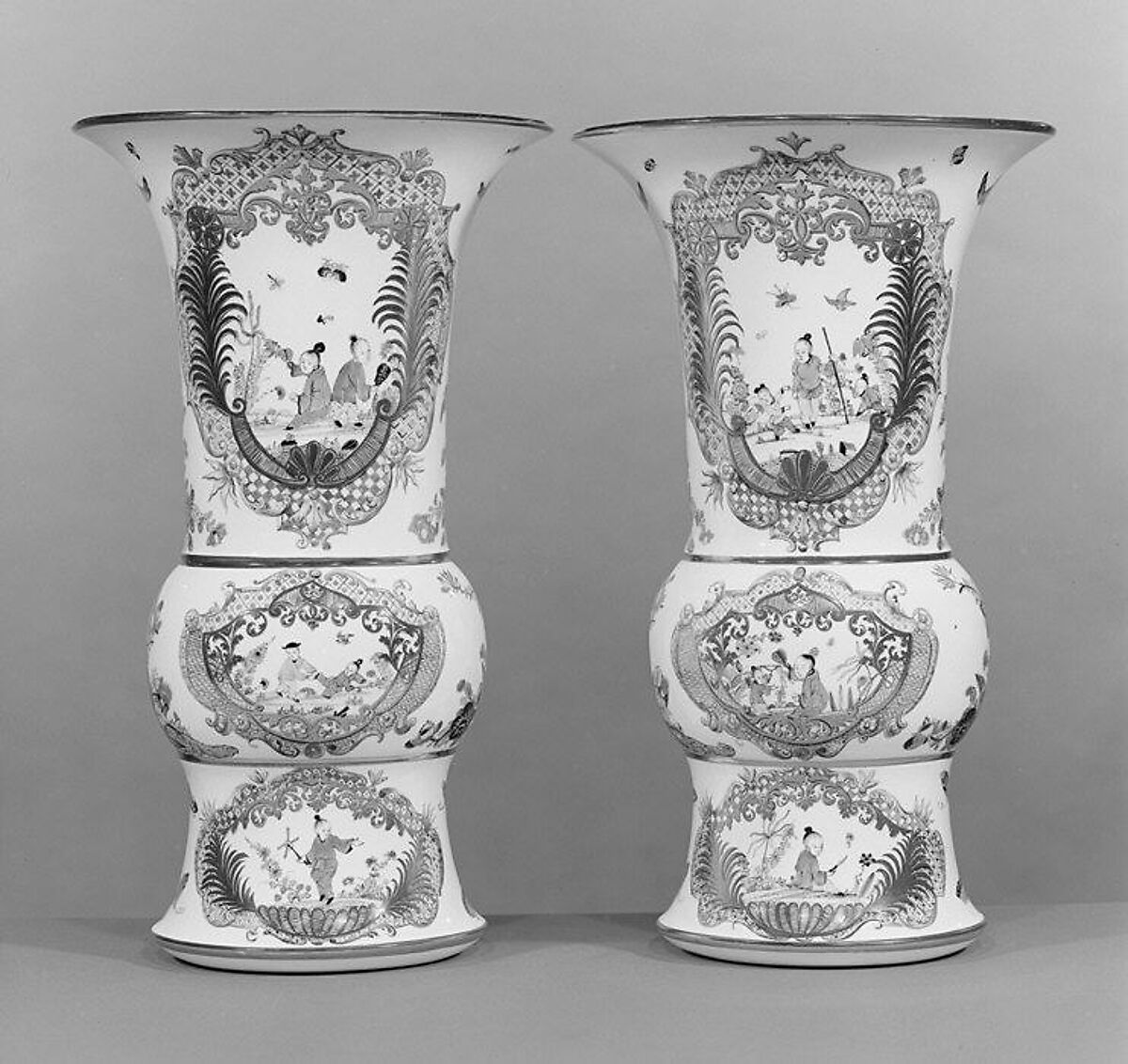 Vase (part of a set), Meissen Manufactory (German, 1710–present), Hard-paste porcelain, German, Meissen