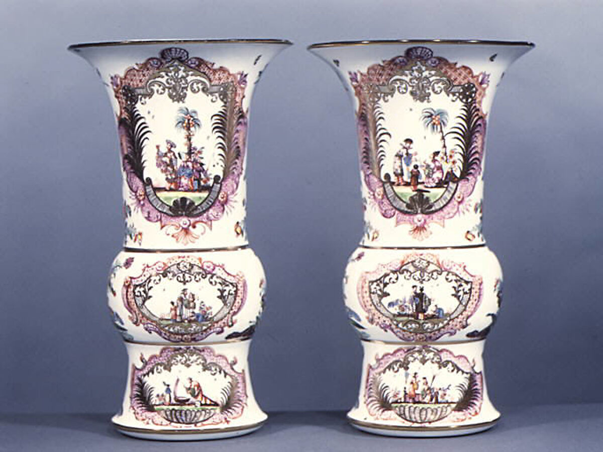 Vase (part of a set), Meissen Manufactory (German, 1710–present), Hard-paste porcelain, German, Meissen