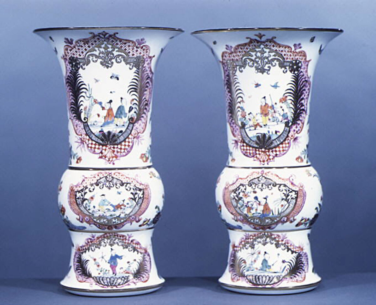 Vase (part of a set), Meissen Manufactory (German, 1710–present), Hard-paste porcelain, German, Meissen 