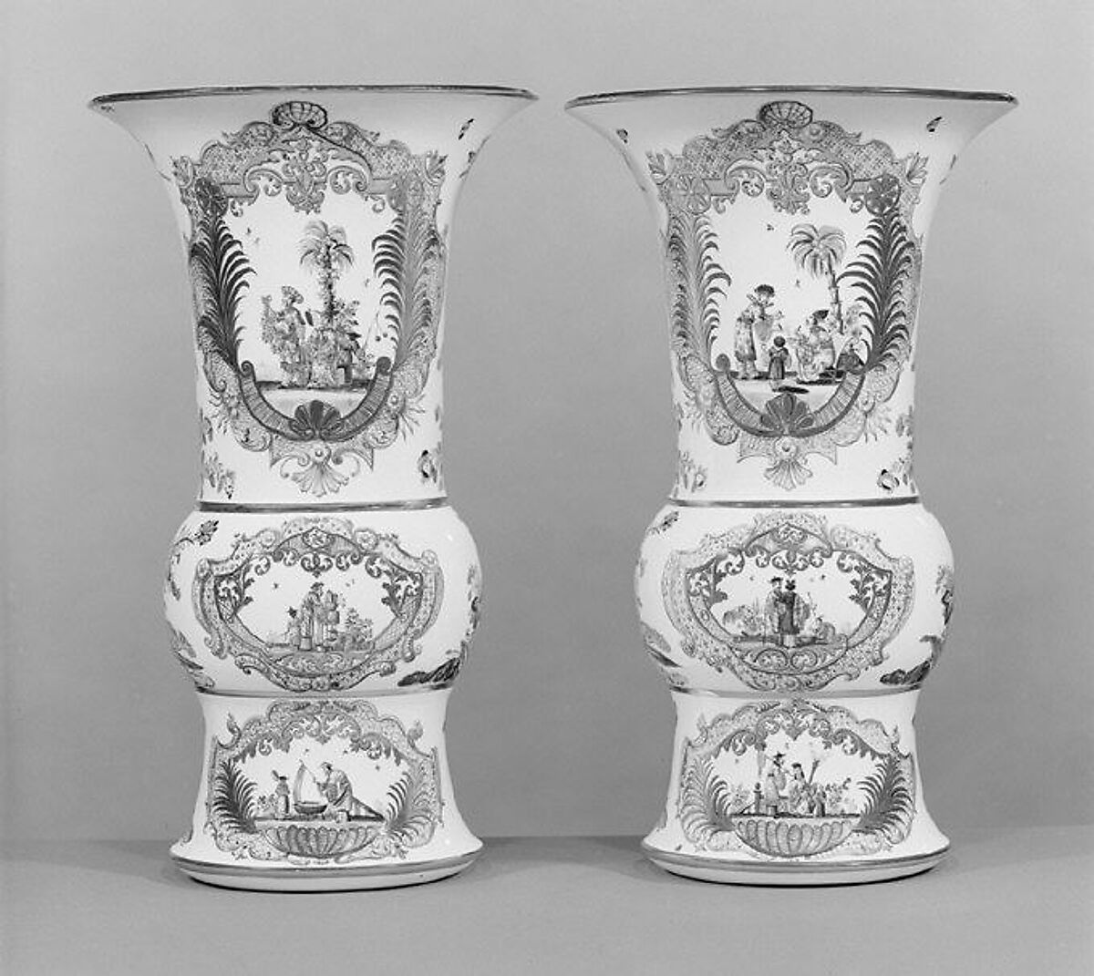 Vase (part of a set), Meissen Manufactory (German, 1710–present), Hard-paste porcelain, German, Meissen