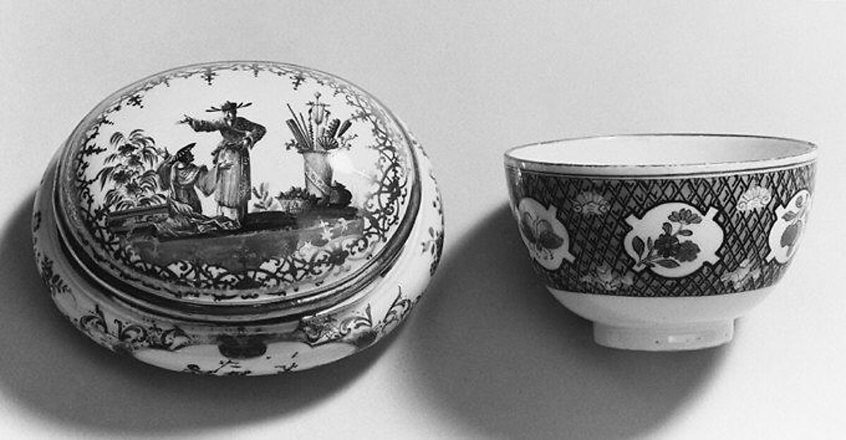 Bowl, Meissen Manufactory (German, 1710–present), Hard-paste porcelain, German, Meissen with Dutch decoration 