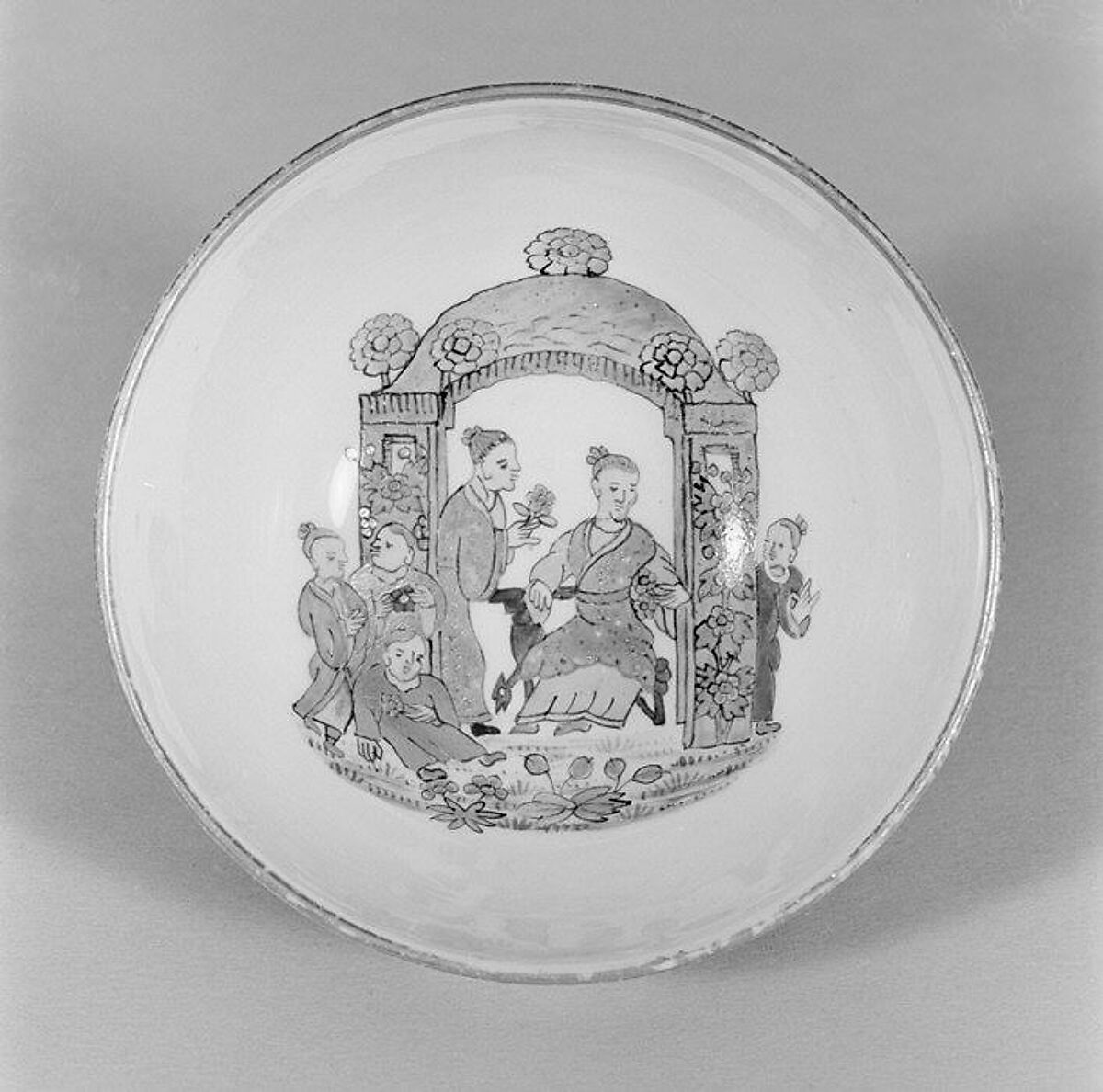 Bowl, Meissen Manufactory (German, 1710–present), Hard-paste porcelain, German, Meissen with Dutch decoration