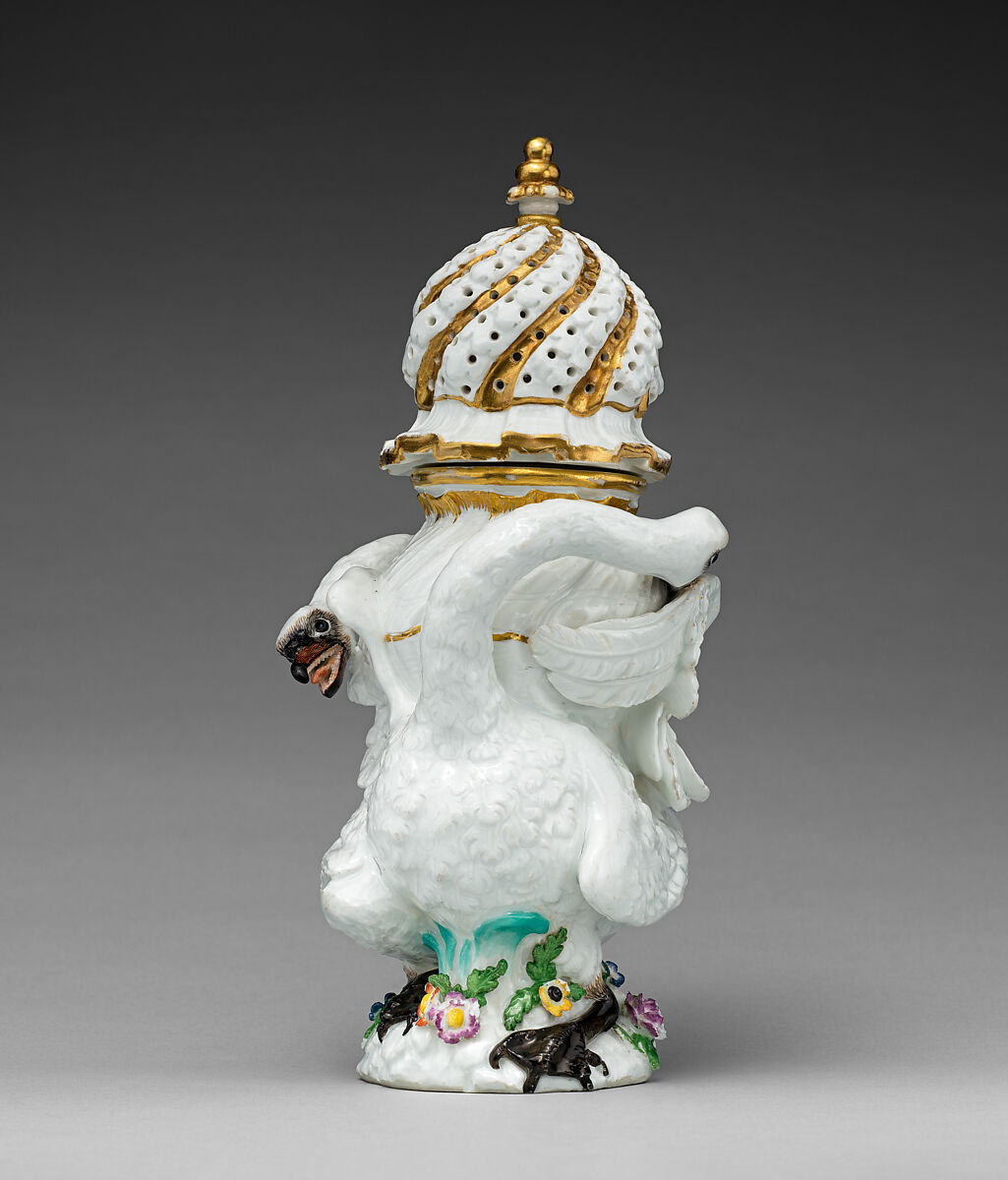 Sugar caster (part of a service), Meissen Manufactory (German, 1710–present), Hard-paste porcelain, German, Meissen