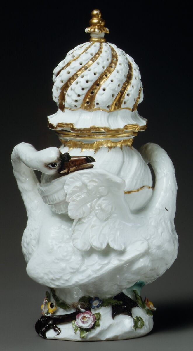 Sugar caster (part of a service), Meissen Manufactory (German, 1710–present), Hard-paste porcelain, German, Meissen 