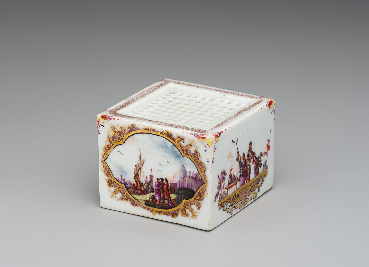 Pounce (part of an inkstand), Meissen Manufactory (German, 1710–present), Hard-paste porcelain, German, Meissen