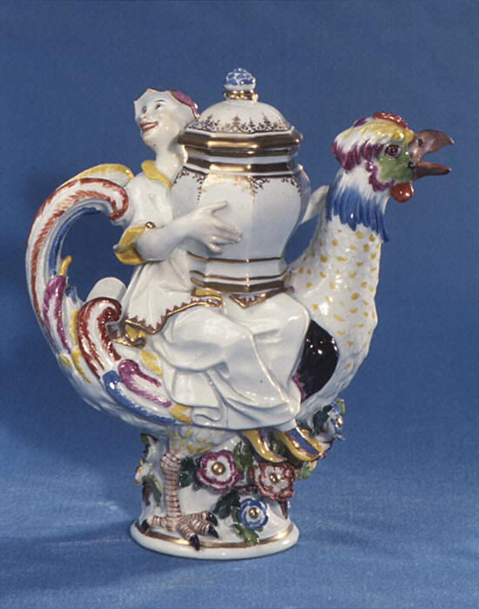 Oil pot, Meissen Manufactory (German, 1710–present), Hard-paste porcelain, German, Meissen 