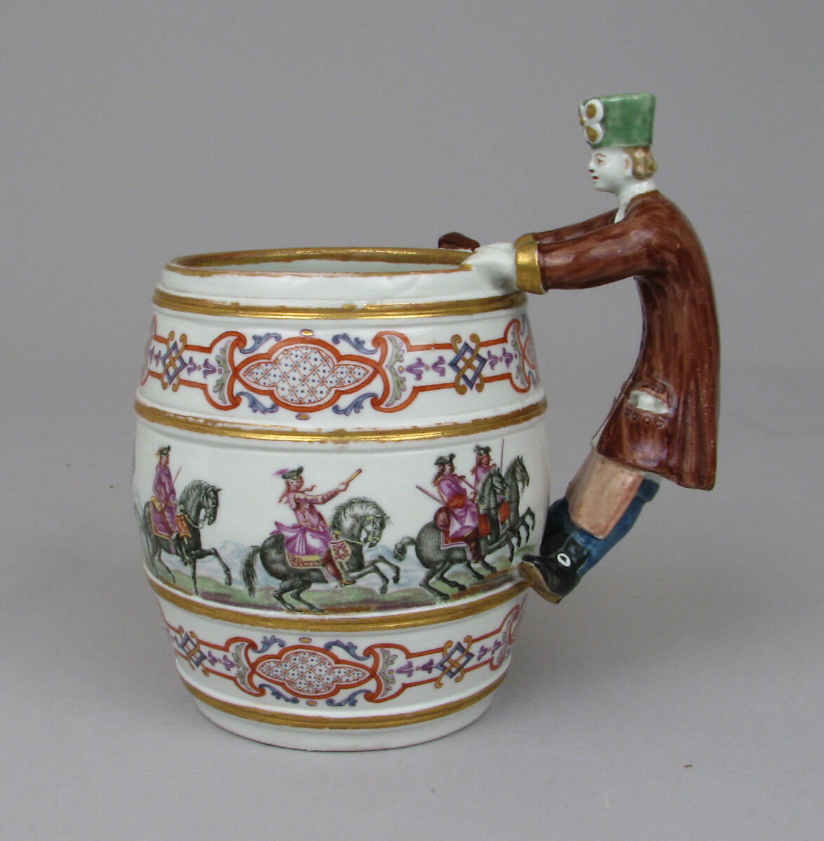 Tankard, Vienna, Hard-paste porcelain, Austrian, Vienna 