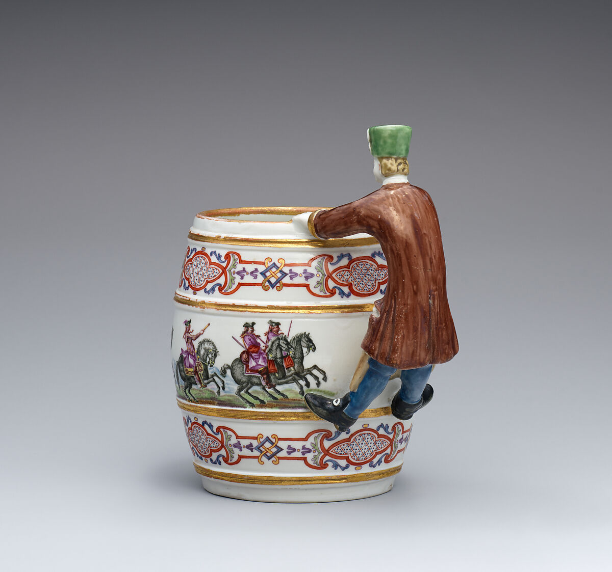Tankard, Vienna, Hard-paste porcelain, Austrian, Vienna