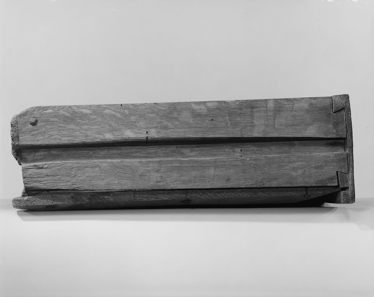 Chest with drawer, Painted white oak, yellow pine, American