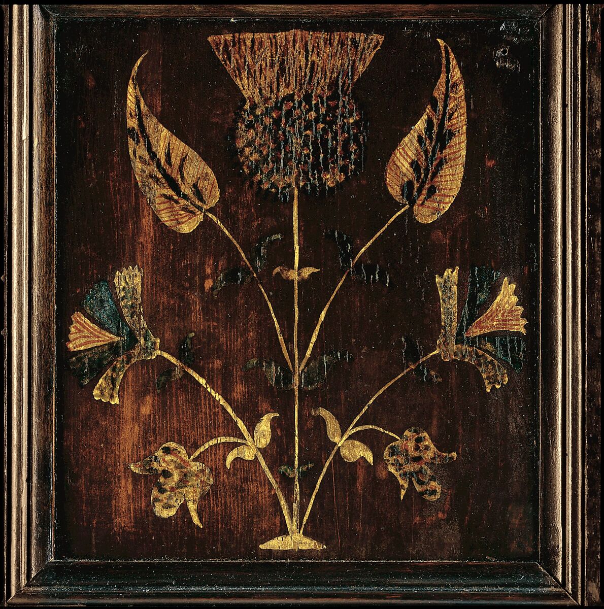 Chest with drawer, Painted white oak, yellow pine, American